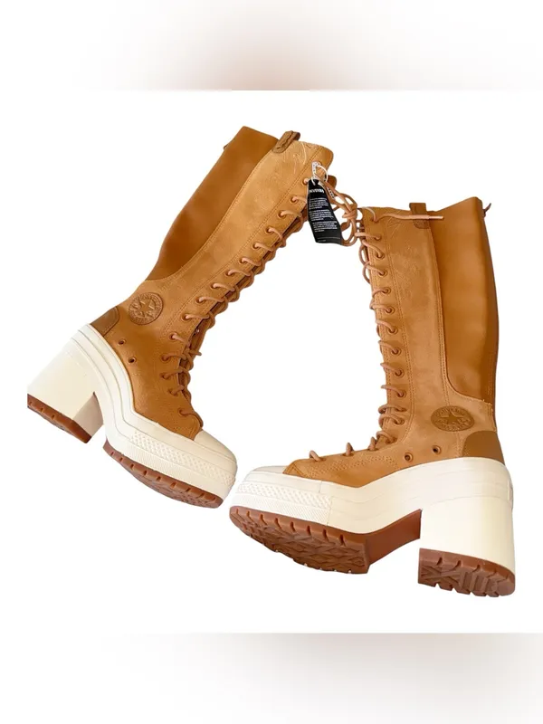 NEW CONVERSE chuck 70 de luxe heel xx platform high 'western - copper M-4 W-6 - Image 9