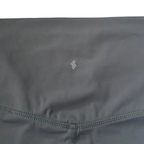 Womens Gray High Waisted Biker Cycling Shorts with Pockets Size Large | 0345 - Image 3