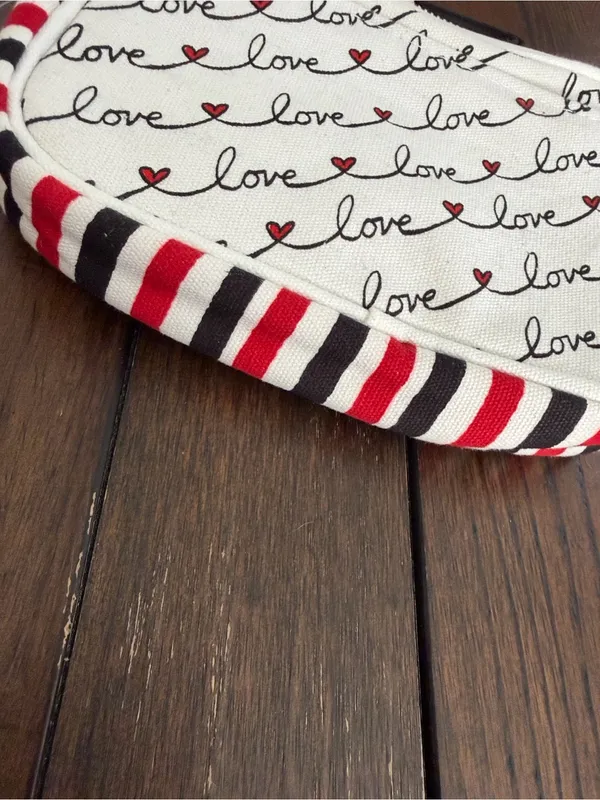 Brighton LOVE SCROLL Canvas Crossbody Bag New With Tags - Image 7