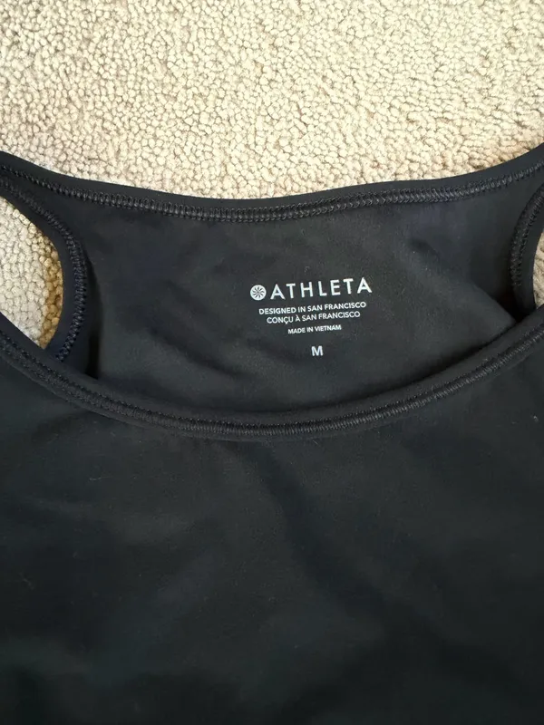 Athleta Black Strappy Athletic Dress – Size Medium - Image 4