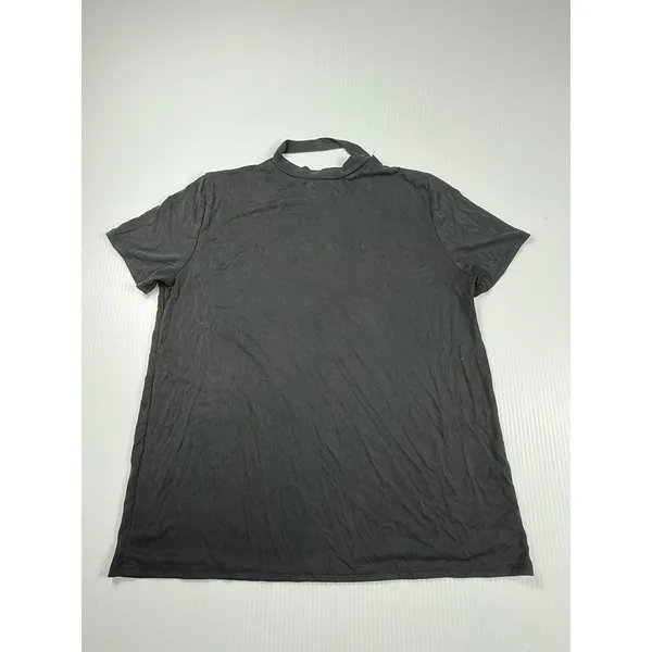 Hummingbird Cut Out Neck T-Shirt Casual‎ Top Comfy Tee Black Size S - Image 6