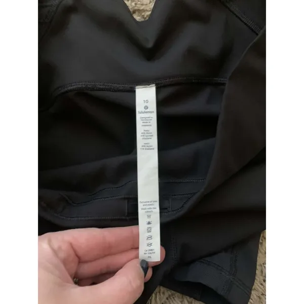 Lululemon Wunder Under High-Rise Mesh Crop 23" -‎ Black - Size 10 - Image 2
