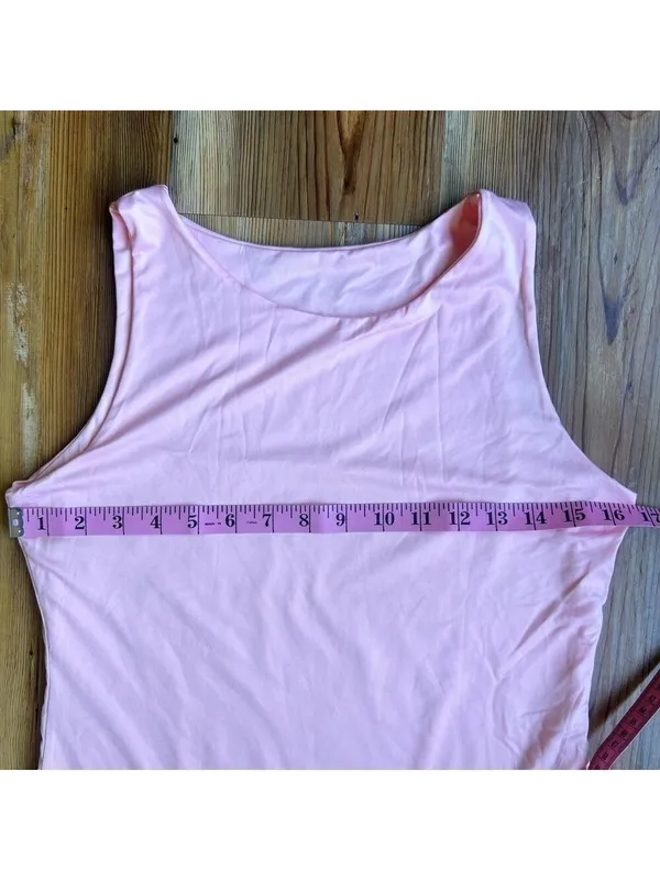 Women's Light Pastel Pink Bodysuit Size Large SKU#C24144 - Image 3