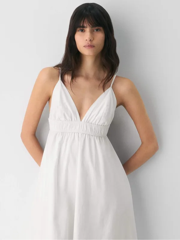 Aritzia Wilfred Encourage Poplin Cami Midi Dress - Image 10