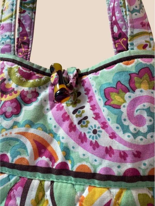 Vera Bradley Tutti Frutti Retired Paisley Quilted Tote - Image 2