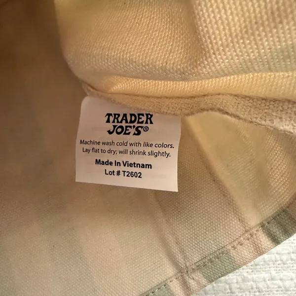 Trader Joe’s Green Striped Mini Tote 2026 - Image 3