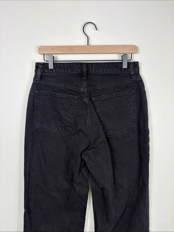 Abercrombie 90s Relaxed Jeans Curve Love Women’s Size 28 6 Black Denim High Rise - Image 7