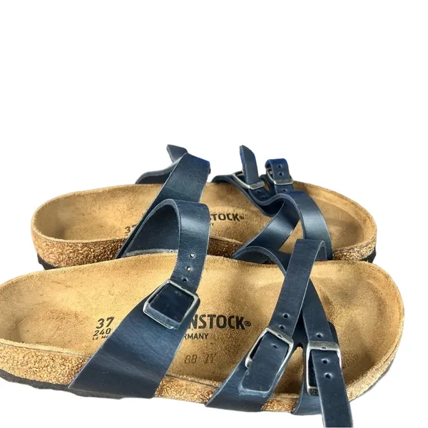 Birkenstock Women's Franca Blue Sandal Size 37 aka 6 #B1234 - Image 2