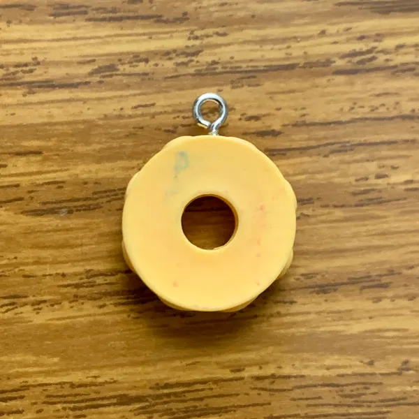 Donut Charm Pendant Yellow - Image 2