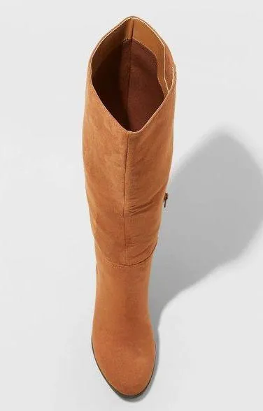 A New Day Cognac Knee High Boots 8.5 - Image 3
