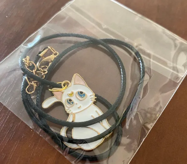 Handmade Necklace Cat Artemis Sailor Moon Anime - Image 3