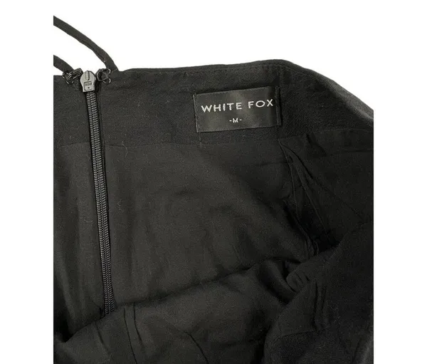 White Fox Boutique - Waist Wrap Tie Mini Skirt in Black - Image 2