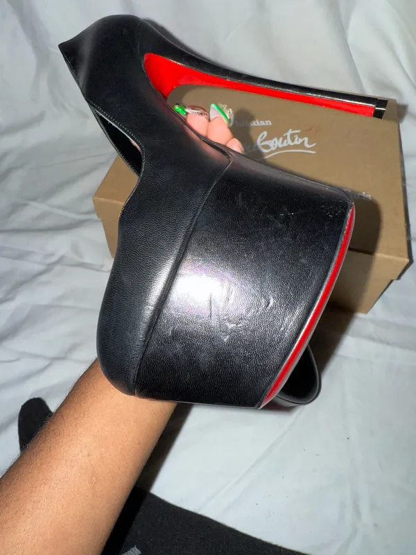 Christian Louboutin Dolly Alta Pump 160mm Leather Platform EU 38 - Image 8