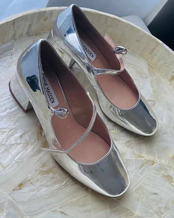 Steve Madden Hawke Patent Slip On Mary Jane Heels by - Image 7