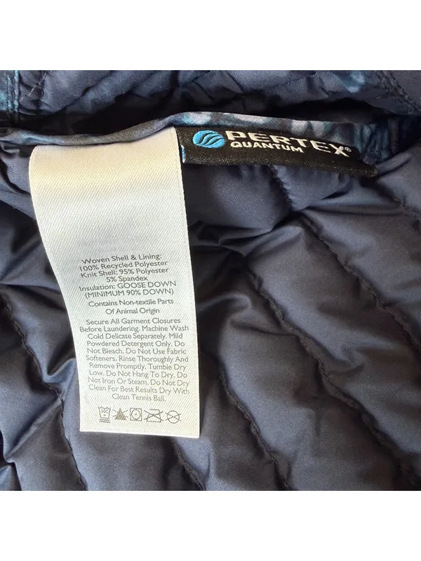 Eddie Bauer First Ascent Stormdown 800 Jacket Womens Medium Blue Goose Down Coat - Image 6