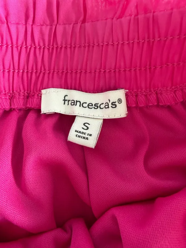 Francesca's Hot Pink Tiered Skort - Image 7