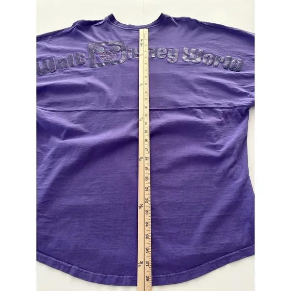 Walt Disney World Purple Potion Glitter Spirit Jersey Size Medium Oversize - Image 5