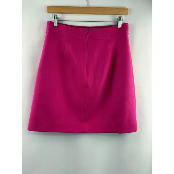 Women’s J.Crew Size 6 Hot Pink Pencil Mini Skirt - Image 3