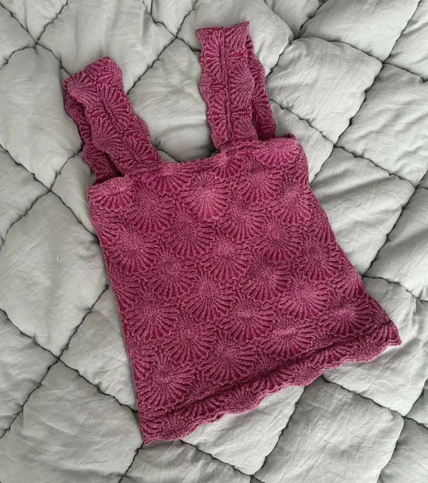 Free People Burgundy Pink Tank Top - Image 3