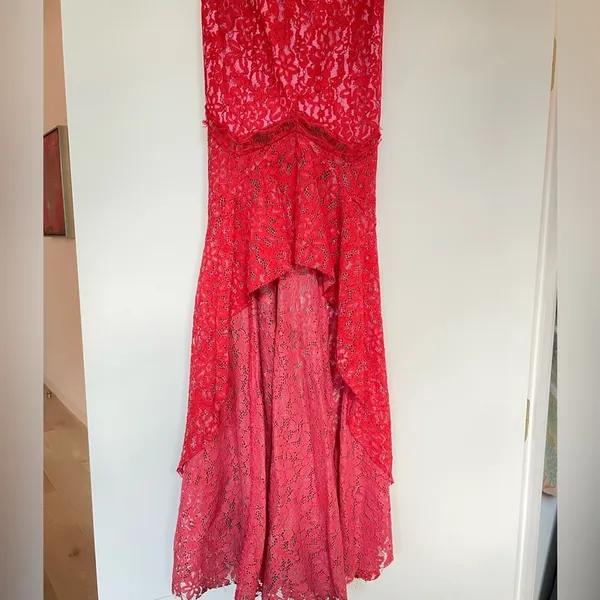 Lovers and Friends// Keva Gown in Red & Pink - Image 4