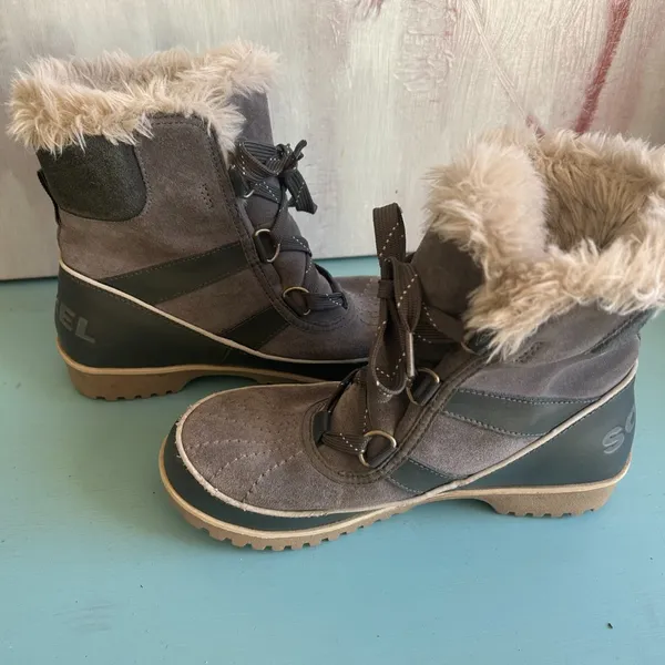 Sorel Tivoli II Tall Ankle Fur Lined Lace Up Winter Snow Boots Size 6.5 Women's - Image 10