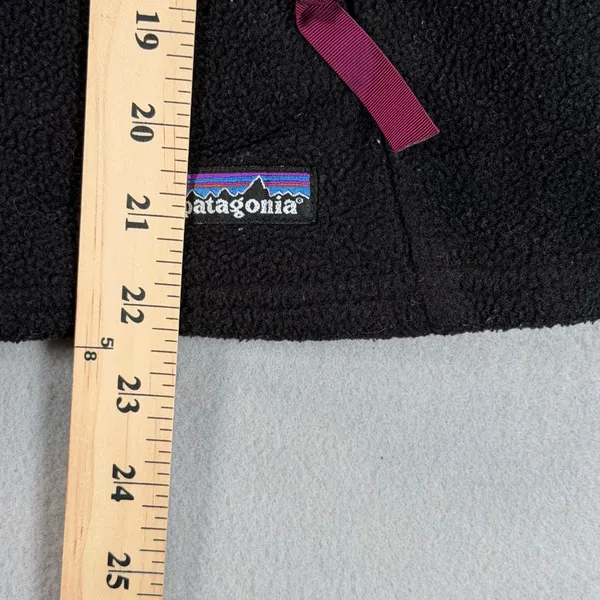 Y2K Patagonia Synchilla Fleece Vest Womens Medium Black - Image 6