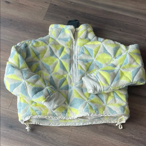 Free People Mountain High 3D Fleece Jacket Womens S - Image 3