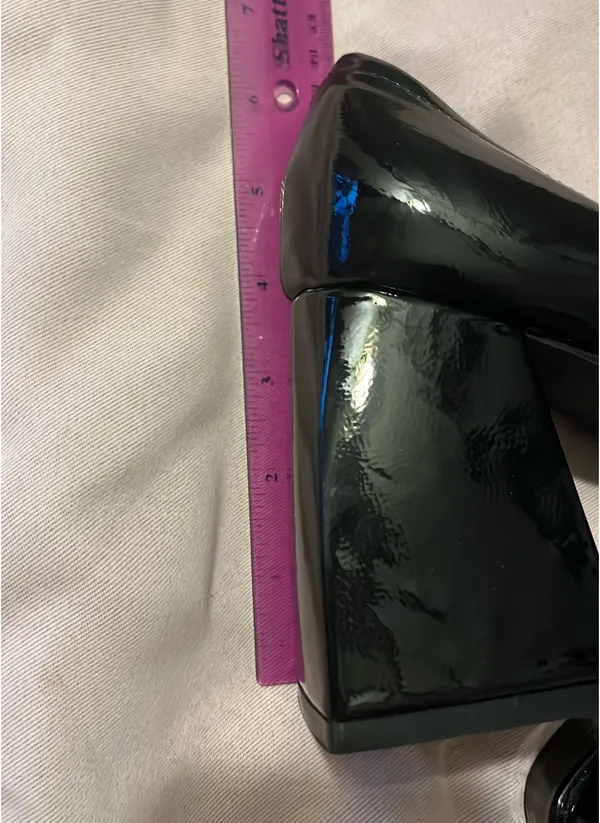 Black Cider Chunky Heeled Loafers - Image 2