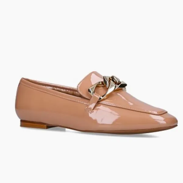 Carvela KURT GEIGER REBEL LOAFER BLUSH PATENT CHAIN size 36.5 US 6.5 - Image 3