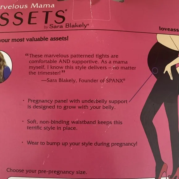 Spanx Marvelous Mama Assets Shaping Tights‎ in Opaque Stripe Size 1 Maternity - Image 7