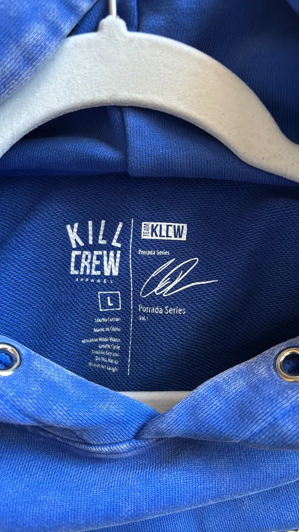 Kill Crew blue and green lux wolf hoodie - Image 5