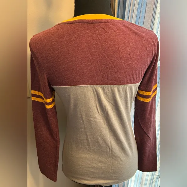 Campus Heritage Maroon, Gold & Gray Minnesota Long Sleeve Tee - Image 2