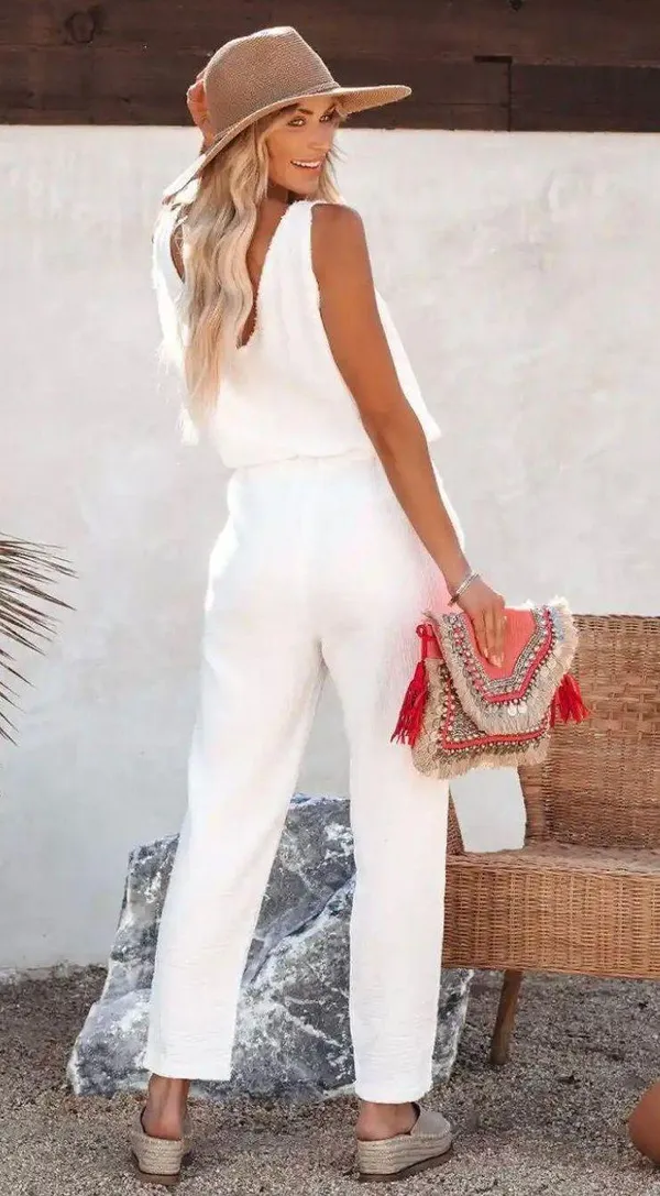 Vici Pocketed Drawstring Jumpsuit - Image 6