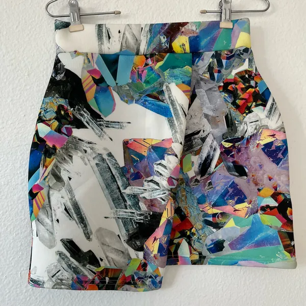 Jaded London Crystal Cyberwave Asymmetrical Skirt - Image 5