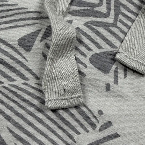 Aerie Palm Print Hoodie Gray White Lightweight Women’s Small Oversized - Image 5