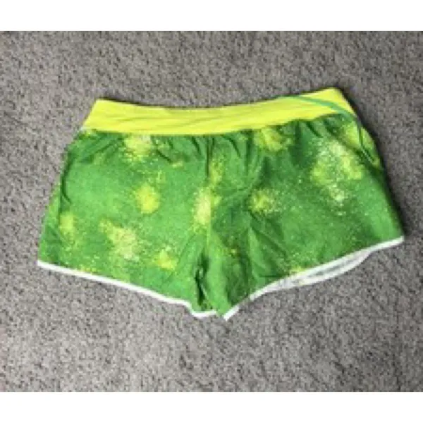 Nike Dri-FIT Womens XLGreen Splash Print Tempo Running Shorts - Image 3