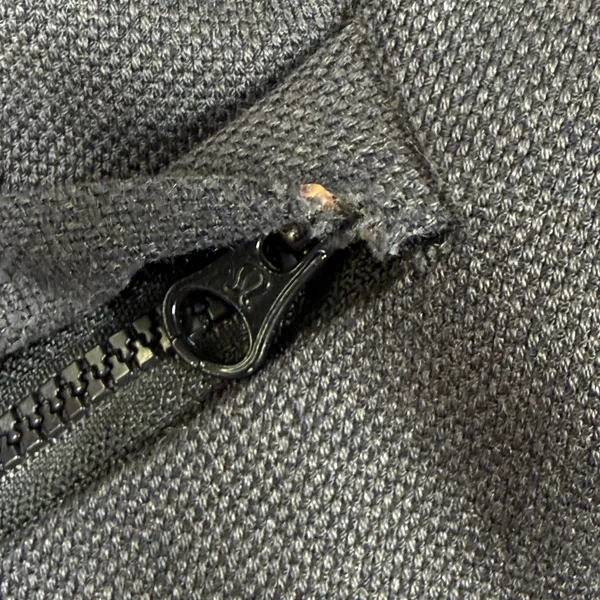 Lululemon Mixed Media Bomber Jacket Black Gray Full Zip Athleisure Womens est 6‎ - Image 5