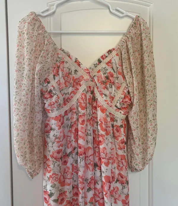 Umgee Mixed Pattern Dress - Image 5