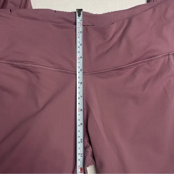 Victorias Secret Sport Knockout Mauve Leggings w Sheer Mesh Side Panels (Large) - Image 9