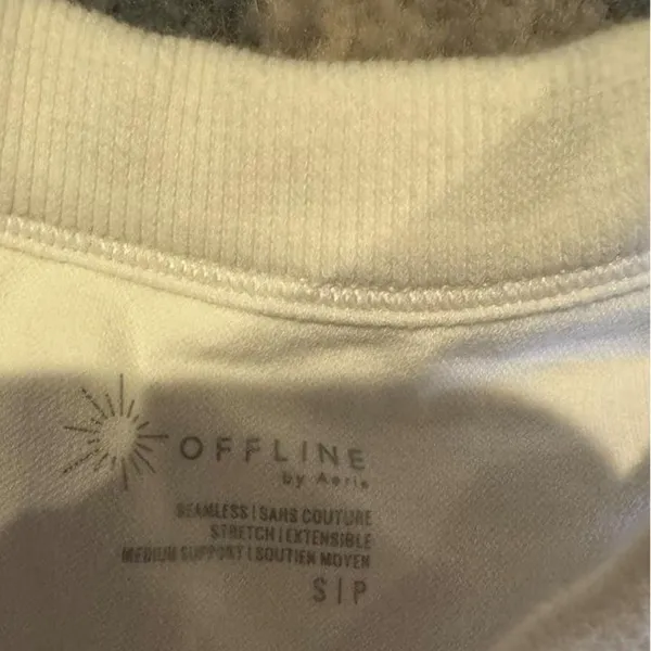 Aerie Women's White and Cream Bra - Image 2