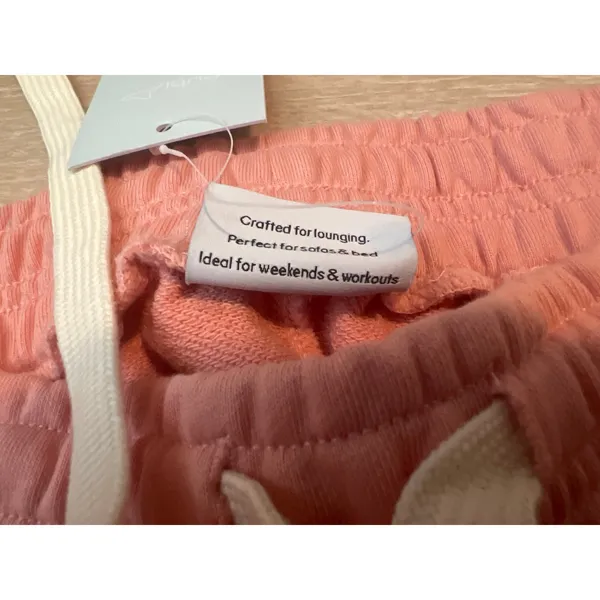 Eubi NWT Pink Signature Lounge Jogger Pants Donut Graphic M - Image 8