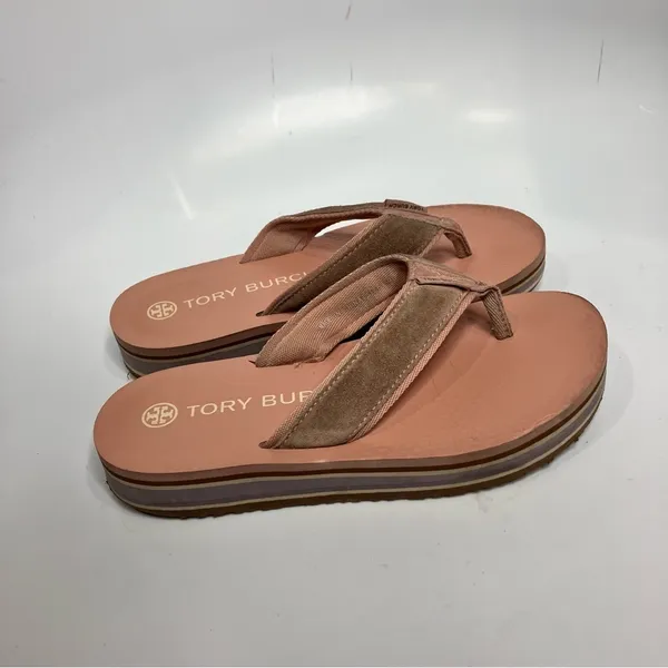 Tory‎ Burch platform 70’s flip flops pink size 6 - Image 3