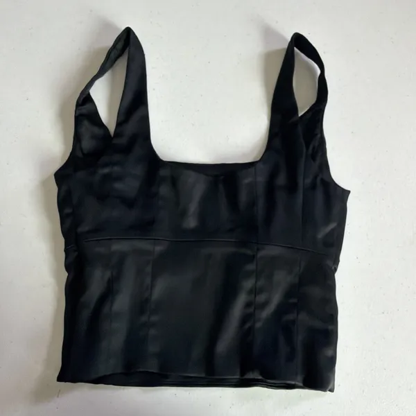 Aritzia Wilfred Shine Bustier Black Womens XXS 2XS Sleeveless City bohemian - Image 8