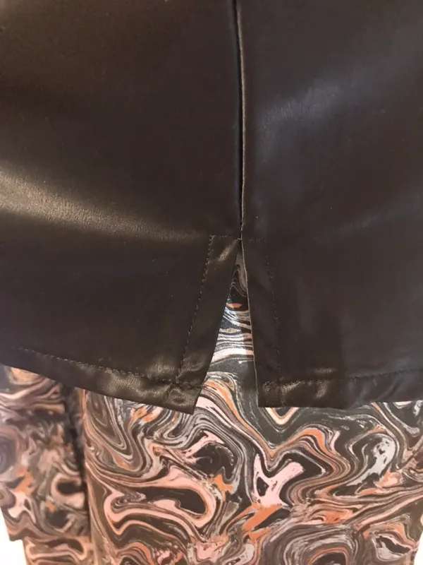 Sans Souci black satin camisole top size M - Image 3