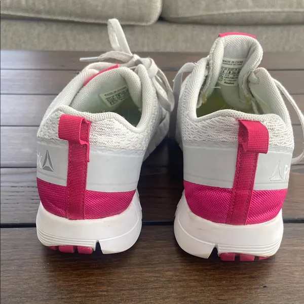 REEBOK ZRATED Women's Size 8.5 Gray/Pink Lace Up Athletic Sneakers Shoes - Image 6