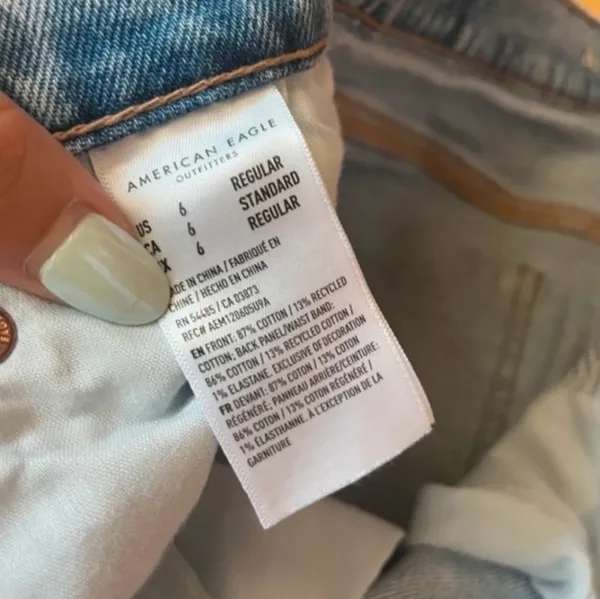 American Eagle Stovepipe Doodled Jeans - Image 5