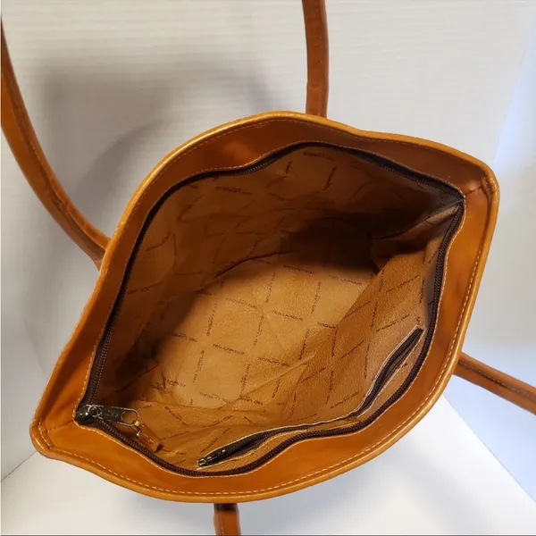 Ted Lapidus Paris Signature Vintage Leather Bag EUC - Image 5