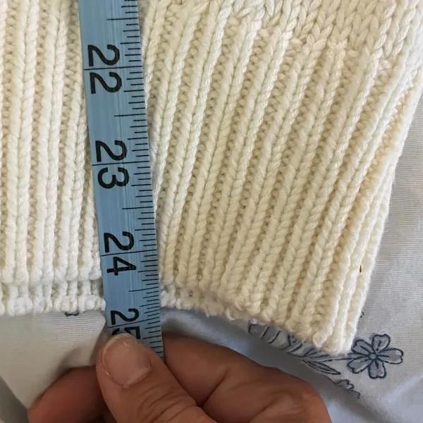 LOFT Sweater Large White Pointelle Bobble‎ Knit Women's Long Sleeve NWT Feminine - Image 6