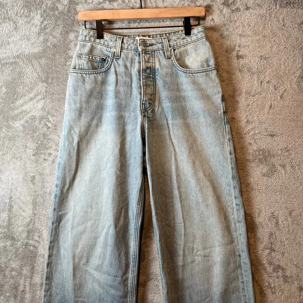 SABLYN Relaxed Straight‎ Leg Jeans Light Wash Size 25 X 32” - Image 2
