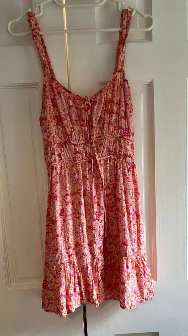 American Eagle Pink Floral Dress Mini - Image 3